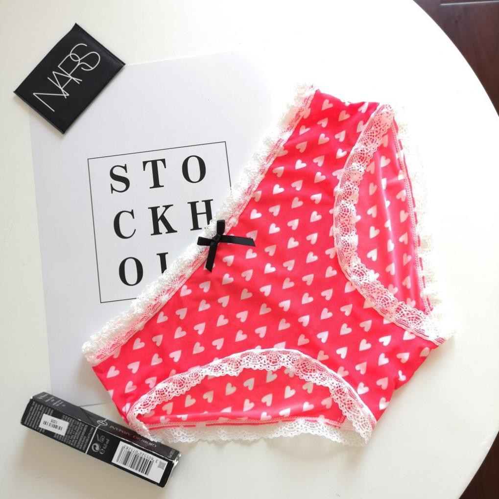 Quần lót nữ thun lạnh hoạ tiết viền ren