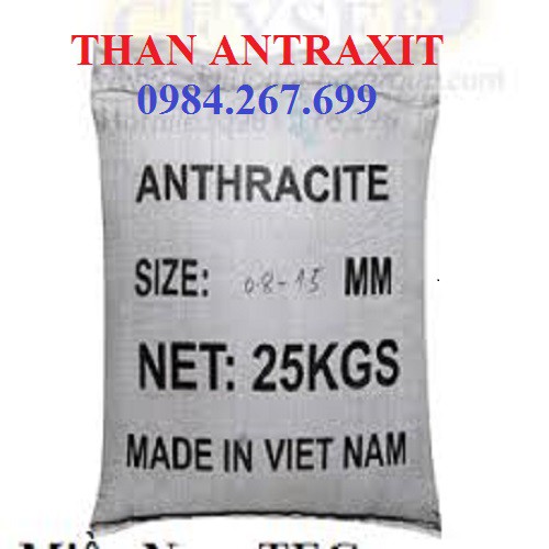 Combo Than Antraxit lọc nước bể cá, nước sinh hoạt gói 10kg