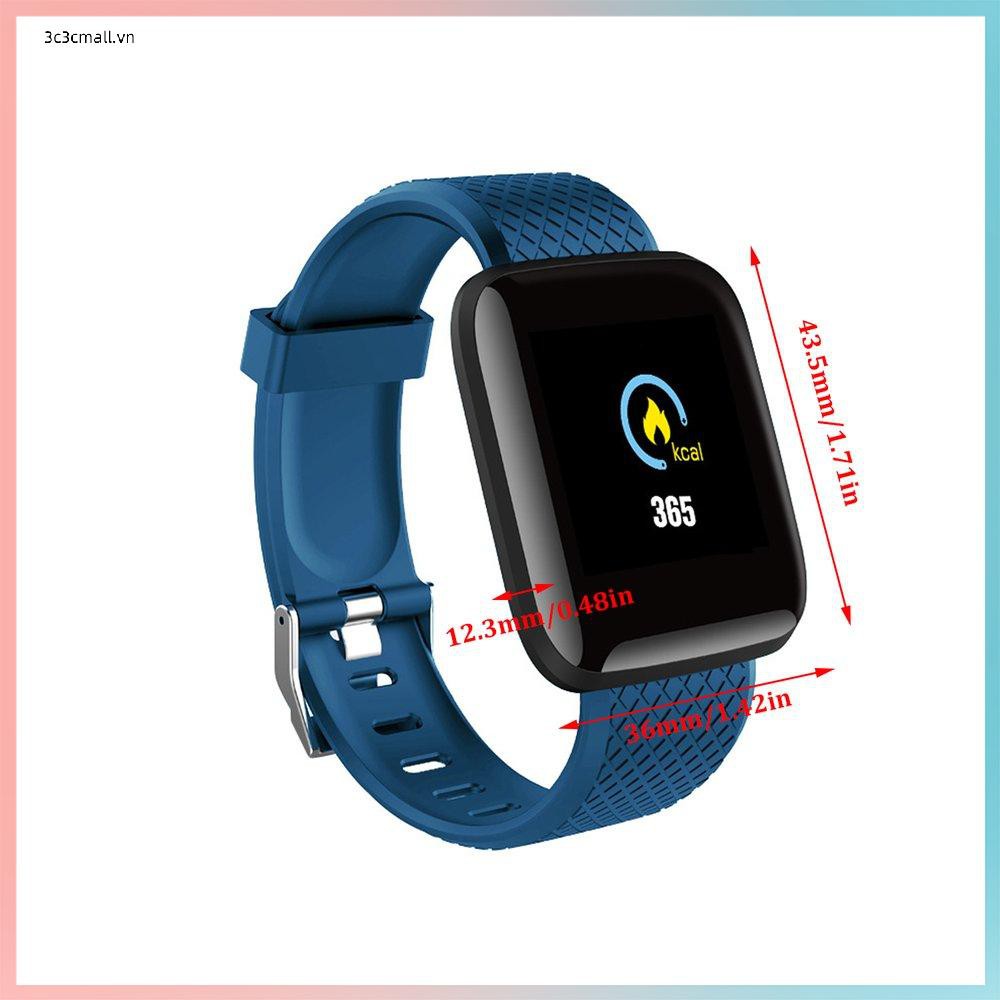 ✨chất lượng cao✨116Plus Color Screen Smart Bracelet D13 Real-Time Heart Rate 1.3 Inch Bracelet