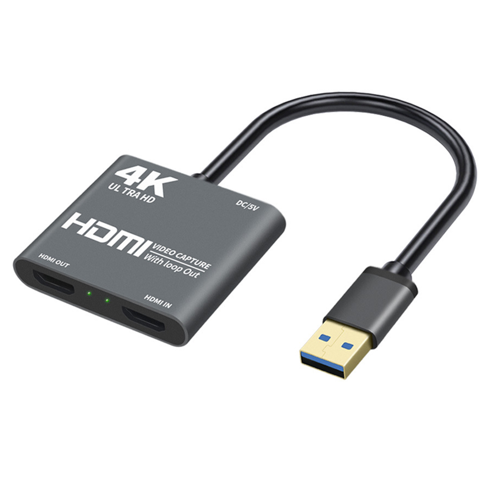 Thẻ ghi âm thanh trò chơi video 4K 1080P USB 3.0 sang HDMI với vòng lặp Full 1080p 60 Ghi qua Máy quay DSLR