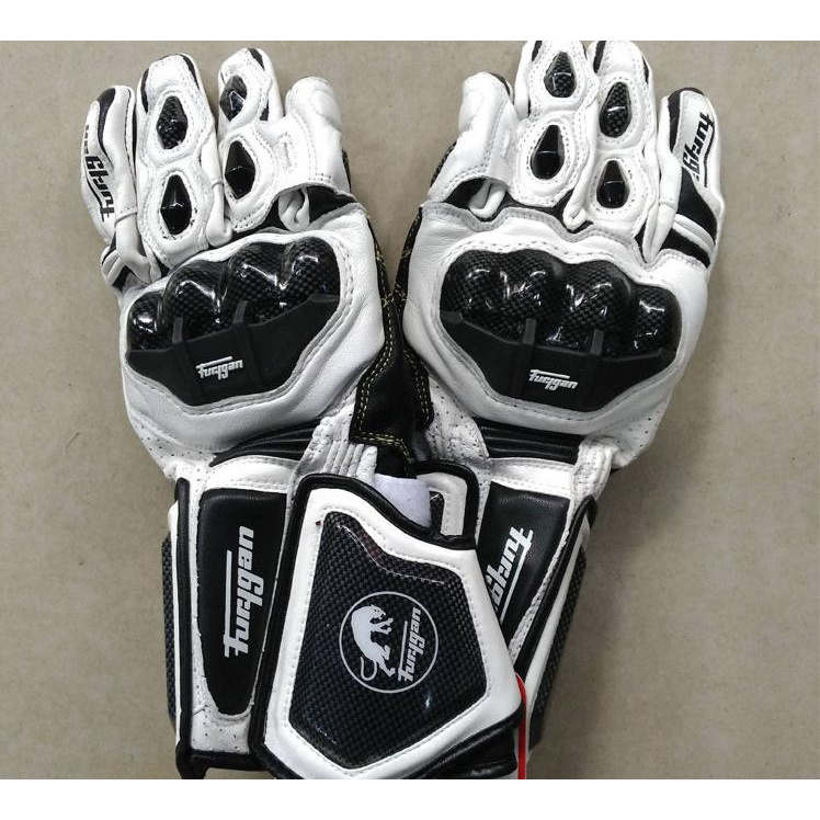 Găng Tay Lái Xe Bằng Da Phối Sợi Carbon Chống Rơi Tiện Dụng Cho Jaguar Furygan AFS10