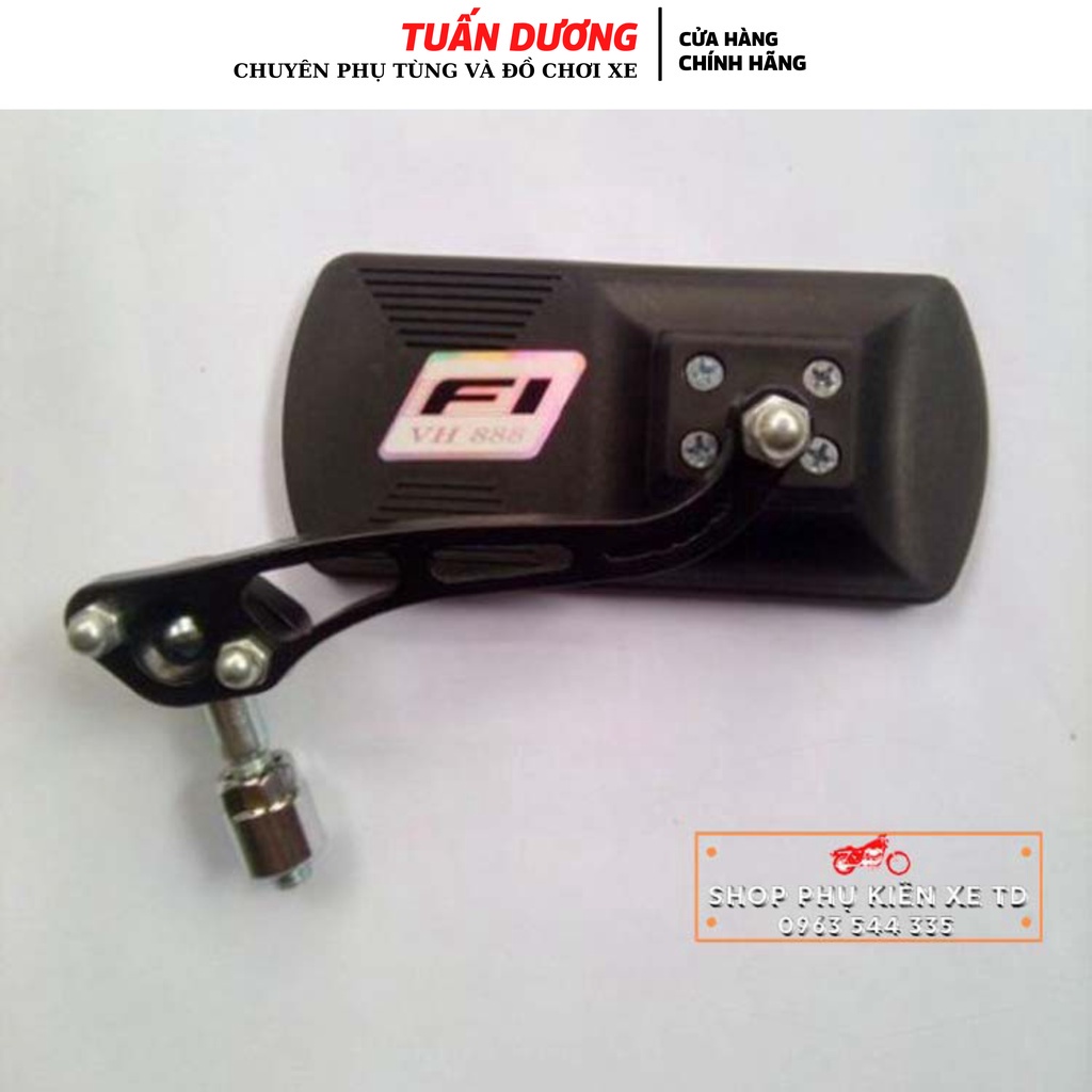 GƯƠNG CHIẾU HẬU THỜI TRANG 4 CẠNH GẮN CHO CÁC DÒNG XE MÁY (CHÂN BI GIÁ RẺ 10LY)