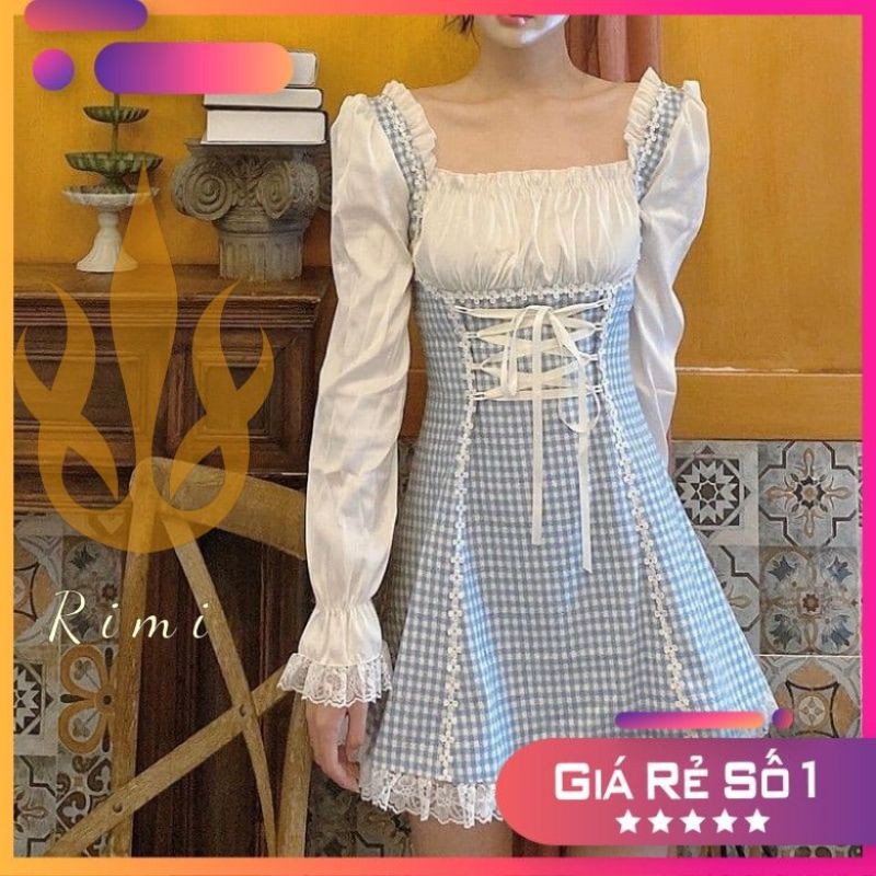 [❌HÀNG SẵN❌Ảnh thật❌] váy công chúa, váy vintage, thắt eo