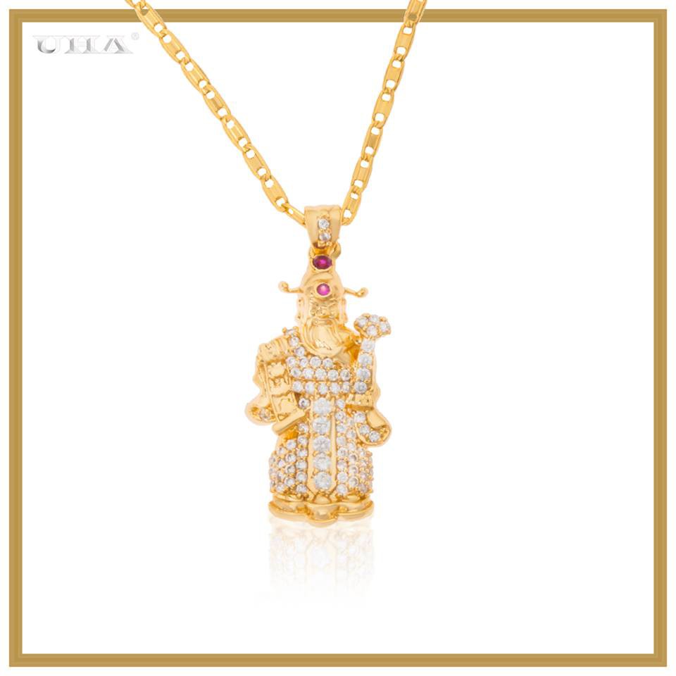 Mặt dây chuyền thần tài Mạ Vàng 18K Cao Cấp UHA - Hàng Mới Về ( Giá Tốt Nhất ) M142