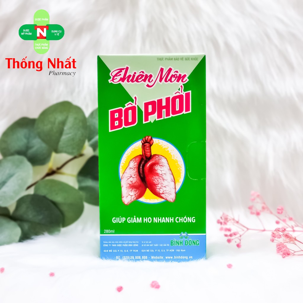 Thiên Môn bổ phổi giảm ho, ấm phổi Dược Bình Đông chai 280ml