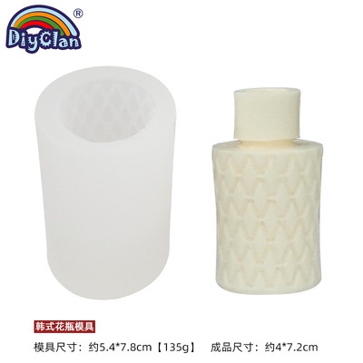 Khuôn Silicone Tạo Hình Lọ Hoa 3D Trang Trí DIY