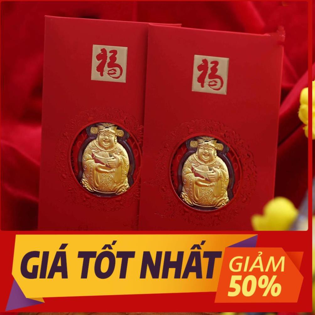 [FLASH SALE 50%] Bao Lì Xì Thần Tài Vàng Cao Cấp 2021 - Quà Tặng May Mắn Tết 2021