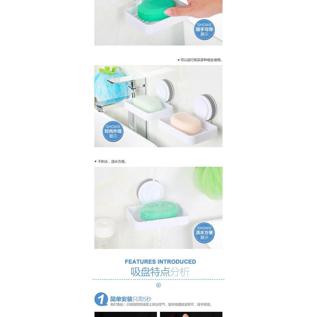 Giá để xà phòng gắn tường đơn giản tiện dụng chắc chắn