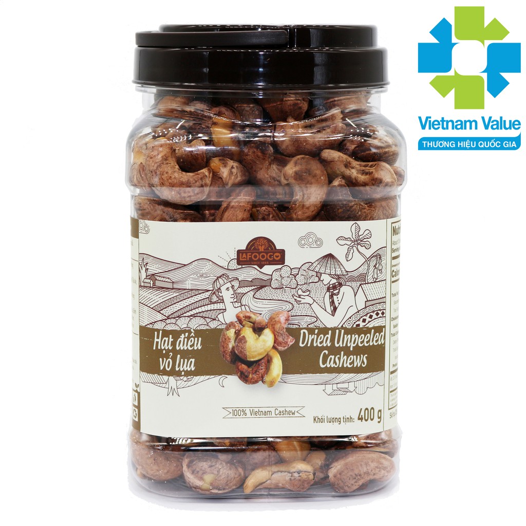 Hạt điều vỏ lụa LAFOOCO 400g