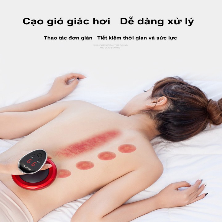 Máy cạo gió giác hơi massage toàn thân tia hông ngoại 6 nấc