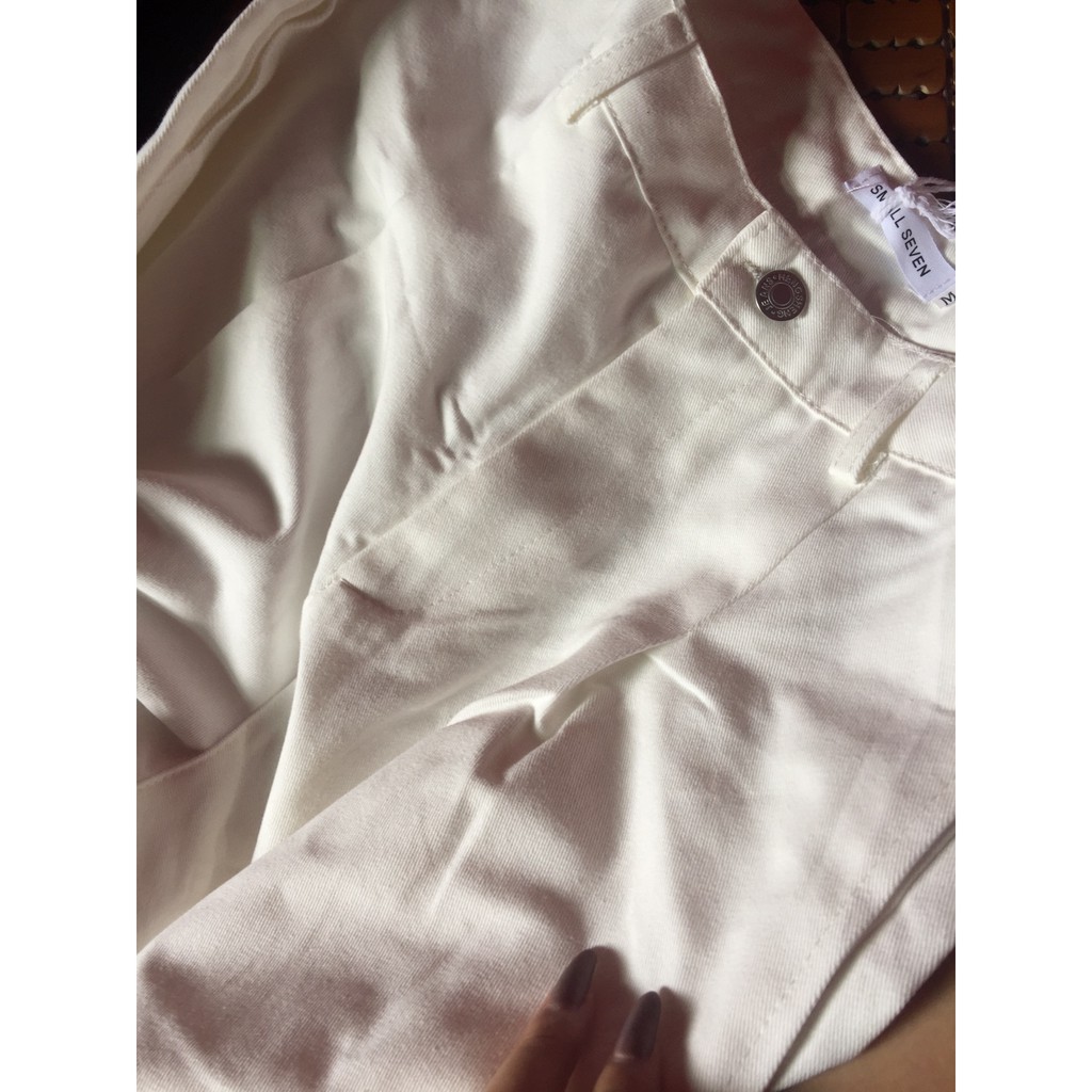 Quần kaki lưng cao ống suông trẻ trung (có hình thật) | BigBuy360 - bigbuy360.vn