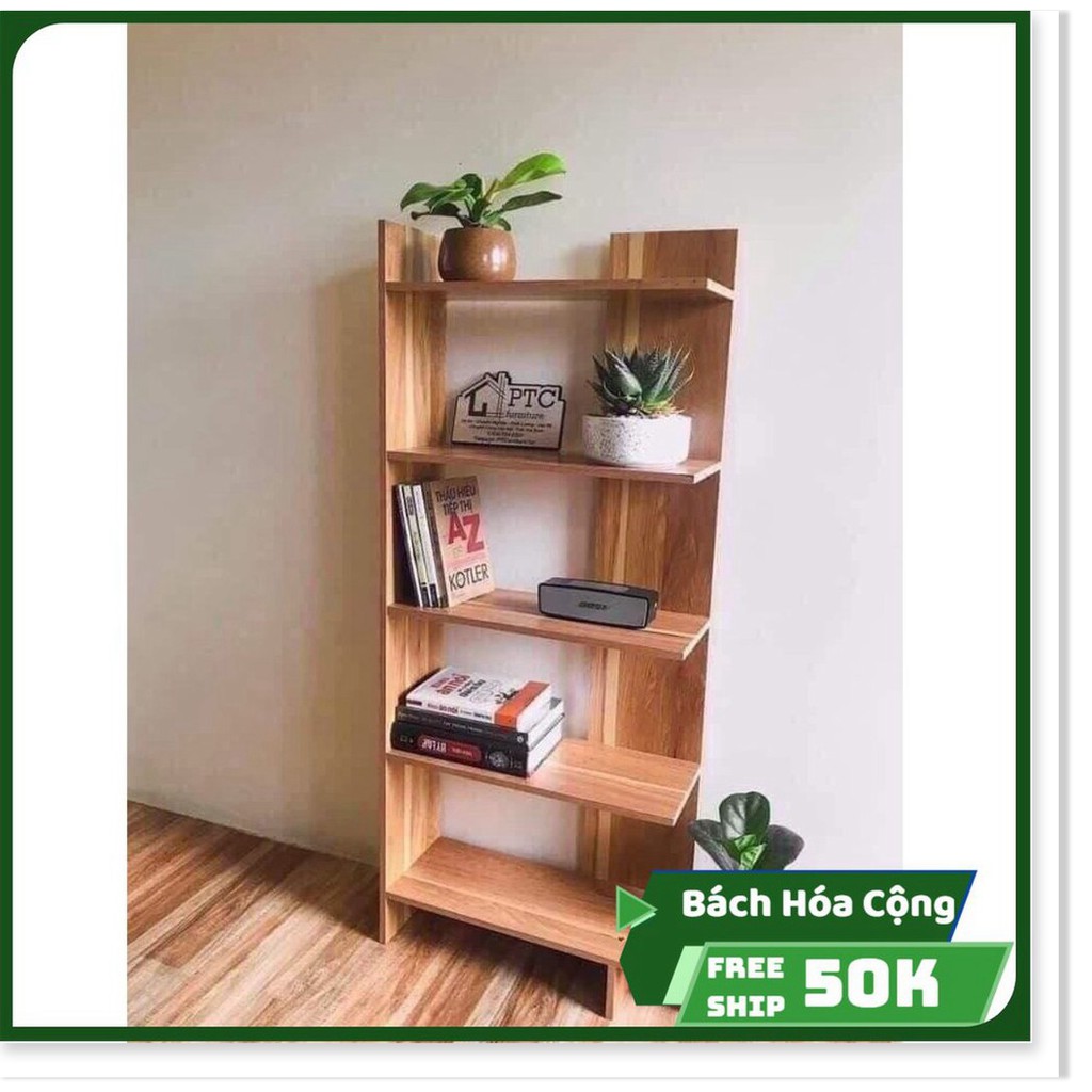 (𝗚𝗥𝗔𝗕-𝗙𝗥𝗘𝗘 𝗦𝗛𝗜𝗣-𝗛𝗖𝗠) Kệ sách gỗ 5 tầng đa năng bằng gỗ cứng cực đẹp