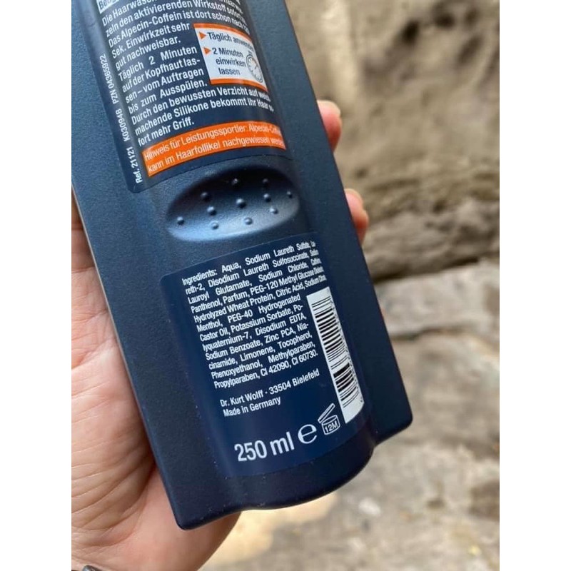 Dầu gội Alpecin Caffeine giảm rụng tóc . Made in Germany