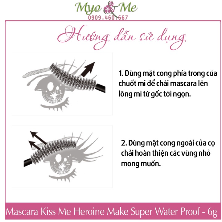 (Mẫu mới) Mascara Kiss Me Heroine Make Nhật Bản chống thấm nước - 6g | BigBuy360 - bigbuy360.vn