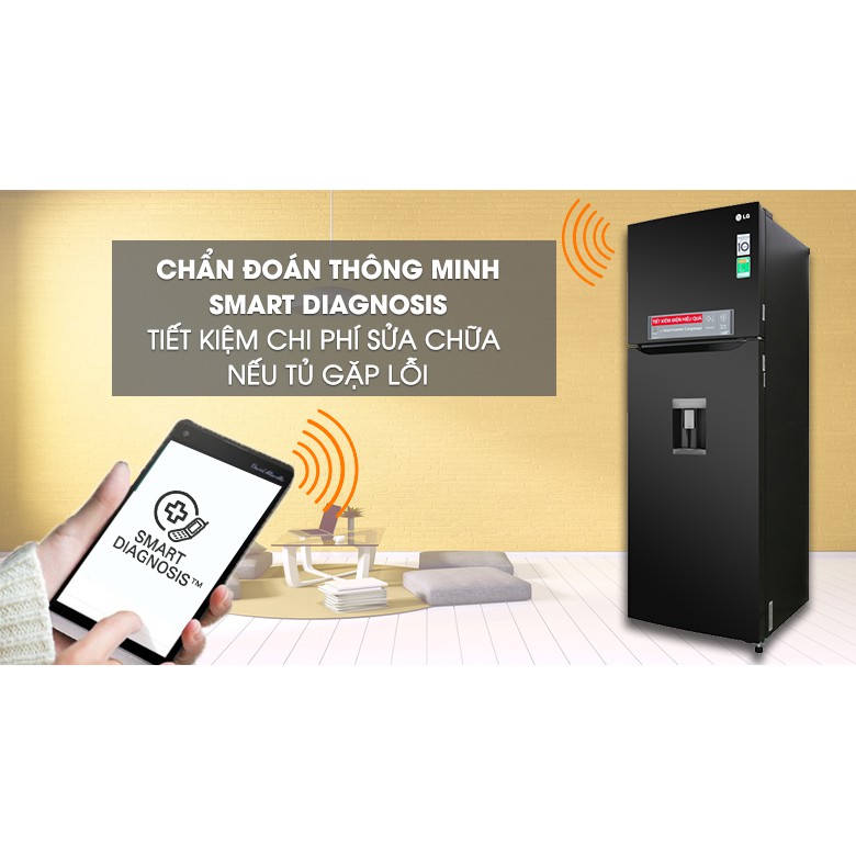 tủ lạnh LG Inverter 315 lít D315BL.