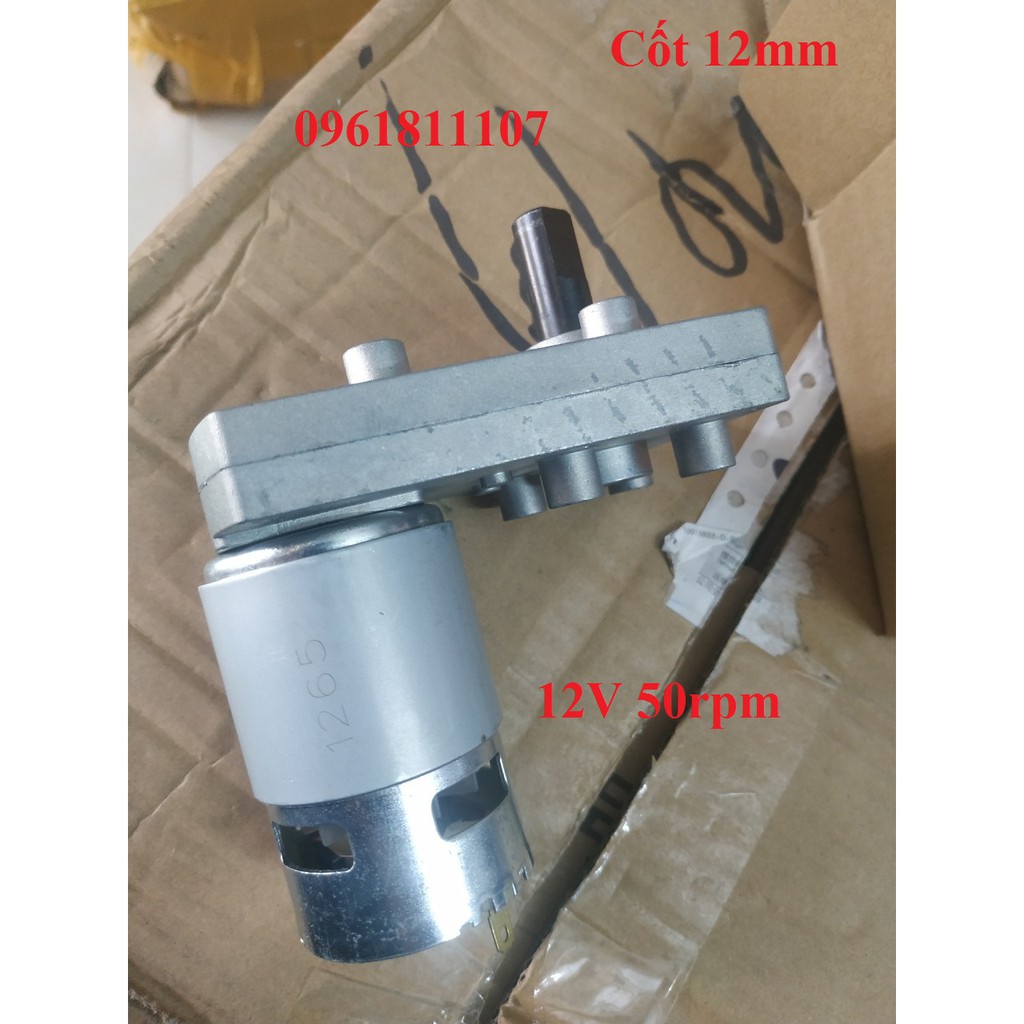 Motor giảm tốc 775 12V 50 vòng