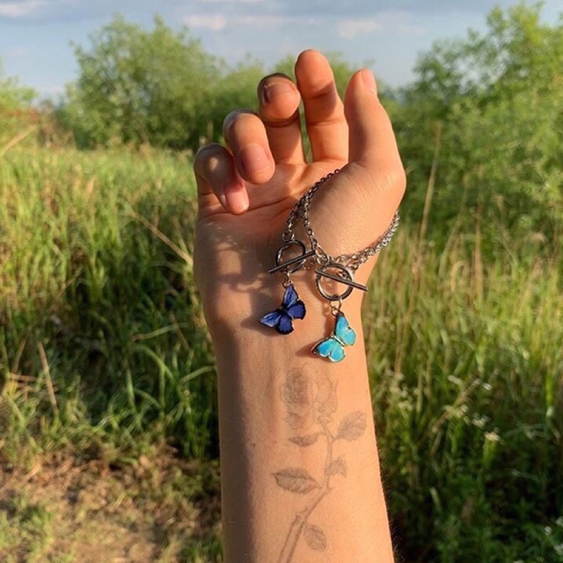 Vòng Đeo Tay Họa Tiết Bướm Thời Trang Hàn Quốc Cho Cặp Đôi JP6