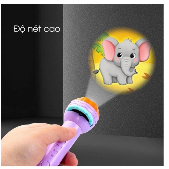 Đèn pin chiếu hình đủ bộ 80 hình ảnh cho bé