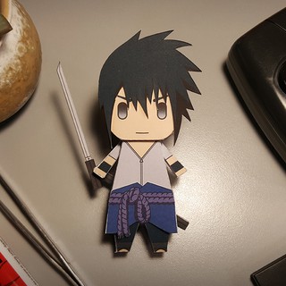 Mô hình giấy Anime Chibi Sasuke Uchiha - Naruto