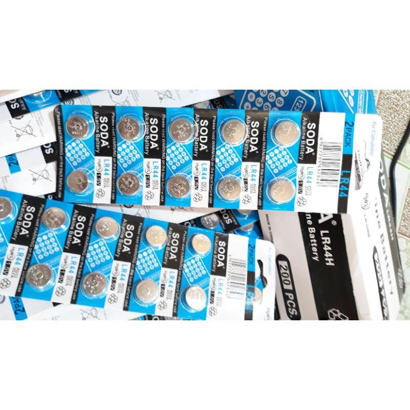 Vỉ 10 viên pin cúc áo AG13 1.5V lắp đồ chơi trung thu điều khiển và các thiết bị