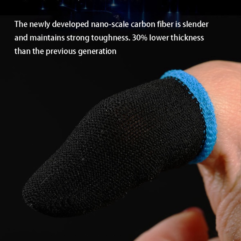 Bộ bao 2 ngón tay chuyên dùng chơi game mobile chống mồ hôi tay bằng sợi carbon