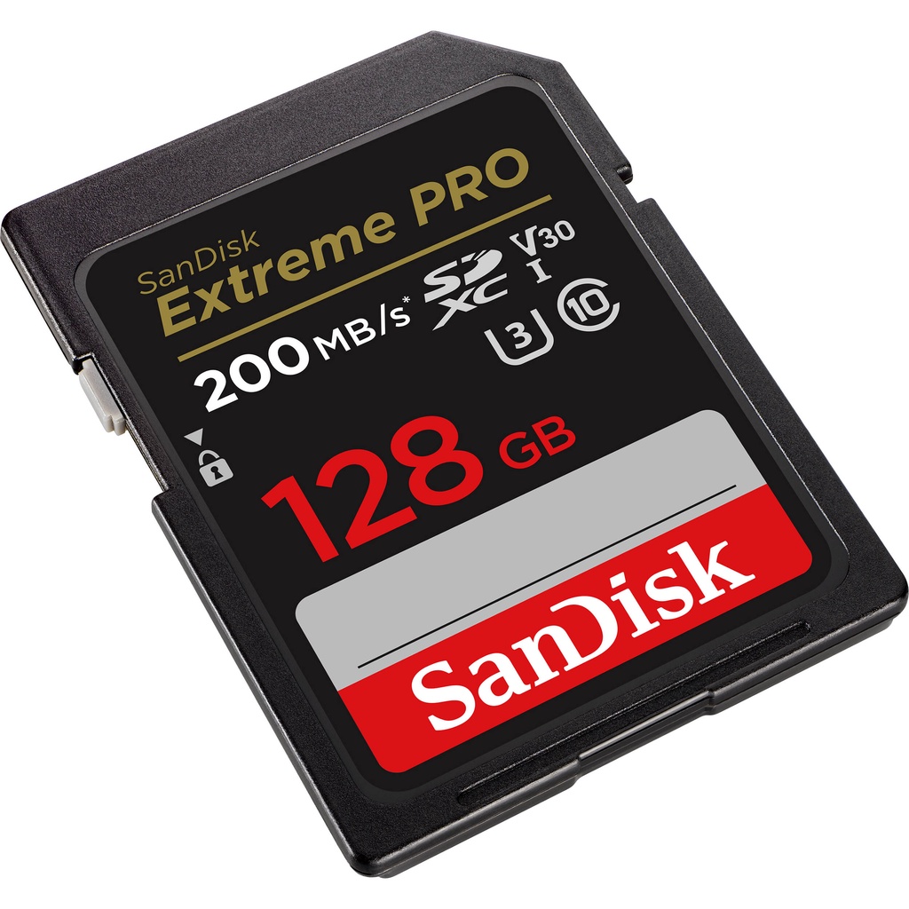 Thẻ nhớ SDXC SanDisk Extreme PRO 128GB UHS-I U3 4K V30 200MB/s 170MB/s