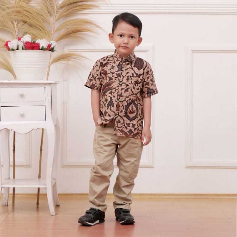 Áo Sơ Mi BATIK Cho Bé Trai Từ 1-12 Tuổi