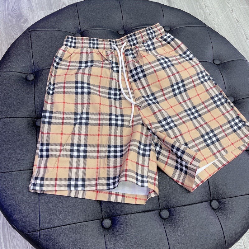 Quần Short BBR Vintage Check, Quần short BBR 2 lớp vải gió