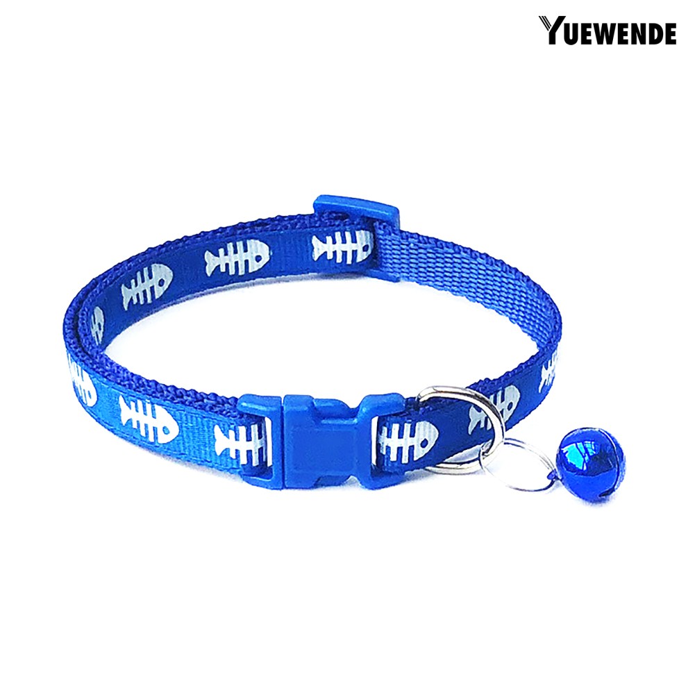 Vòng Cổ Có Chuông Hình Xương Cá Cho Thú Cưng