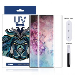 Dán cường lực Full màn hình keo UV Hiệu Lito Cao cấp Samsung note 10 / note 10 pro / Note 10 +