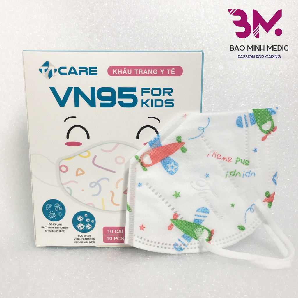 Khẩu trang y tế chính hãng cao cấp 4 lớp Famapro VN95 cho trẻ từ 3 đến 10 tuổi