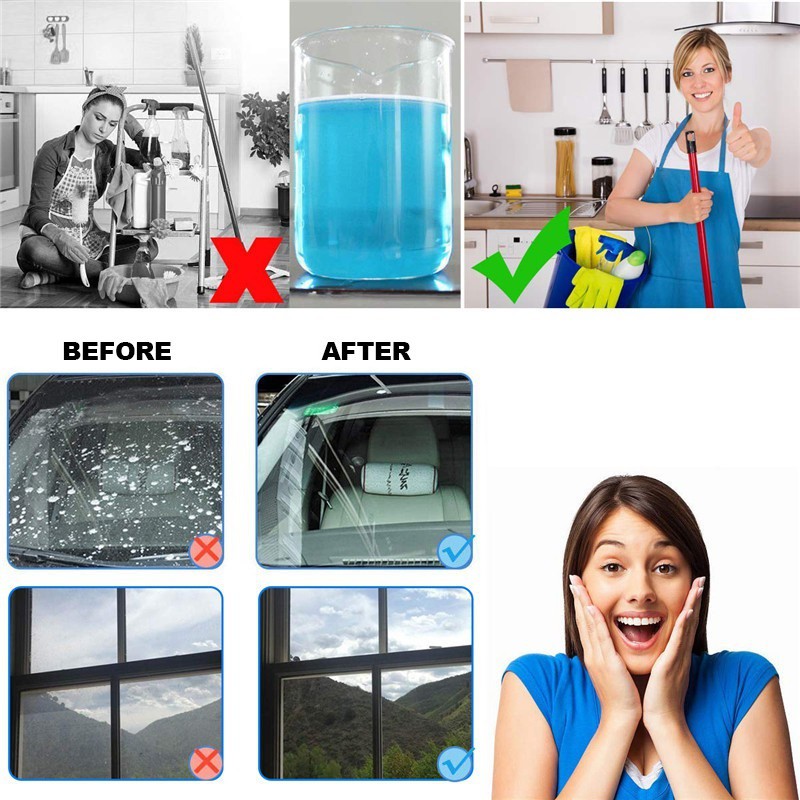 Viên Sủi Rửa Kính Ô Tô tẩy sạch kính - 1 viên pha với 4 lít nước | BigBuy360 - bigbuy360.vn