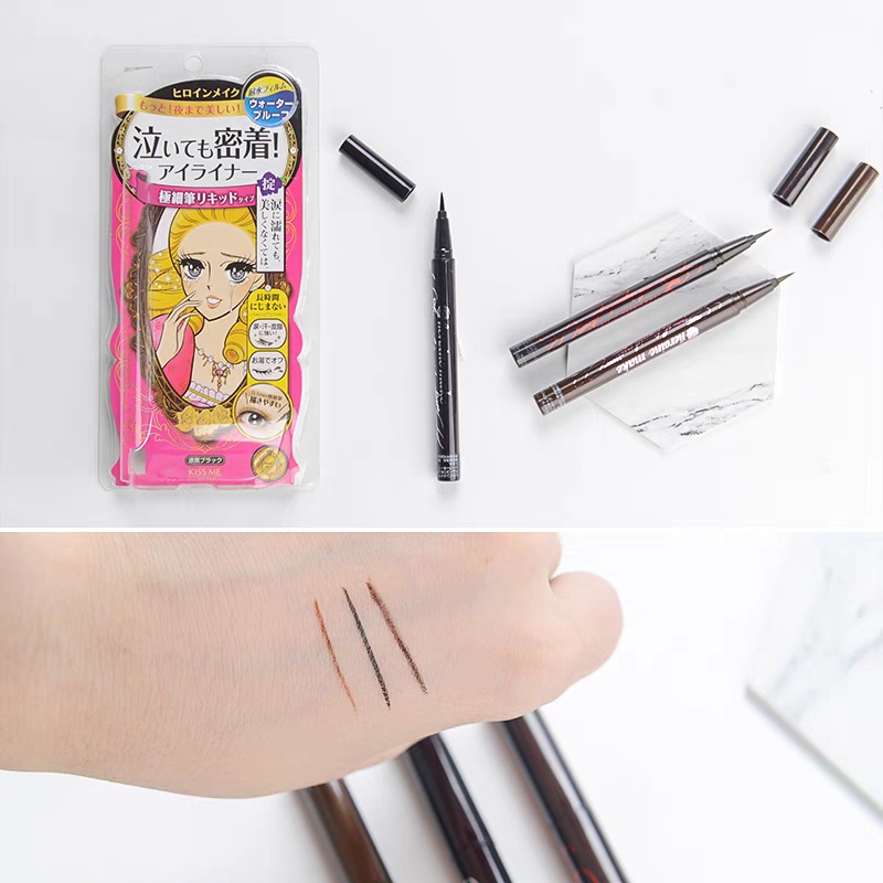 【Miễn phí vận chuyển】Kẻ mắt Kiss Me hàng Auth kẻ mắt nước lâu trôi không lem, bút kẻ mắt chống nước0.4g | BigBuy360 - bigbuy360.vn
