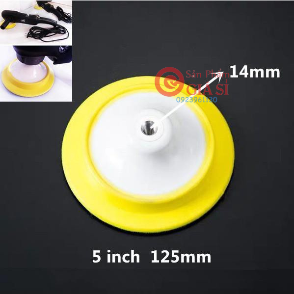 Đĩa đánh bóng tự dính 5 inch Lỗ đĩa 14 mm-Chất liệu Nhựa PU ❤️freeship❤️
