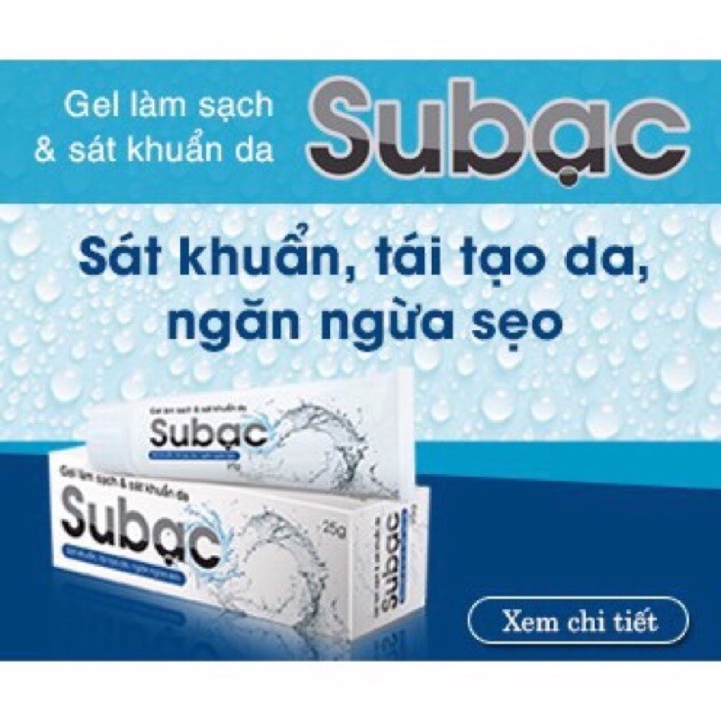 Su bạc Sát Khuẩn,Tái Tạo Da ,Ngăn Ngừa Sẹo