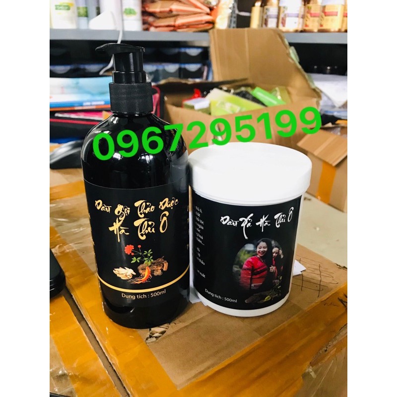 [ CỰC ĐẶC - CỰC THƠM] Cặp Hà thủ ô thảo dược, dầu gội 500ml và xả 500ml
