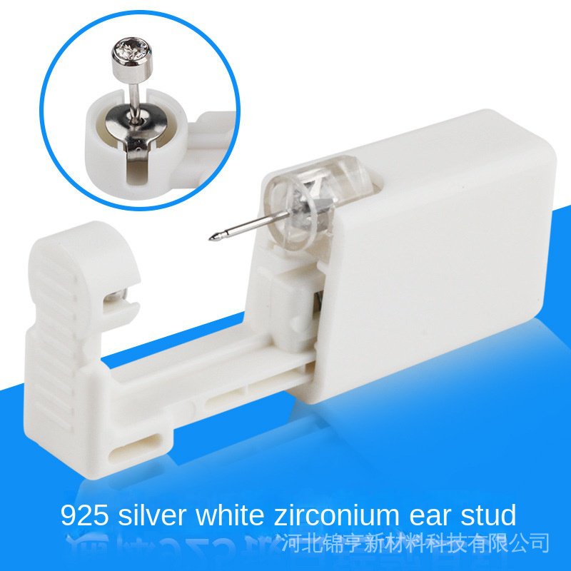 [Hàng mới về] Dụng cụ bấm lỗ xỏ khuyên tai làm từ bạc S925