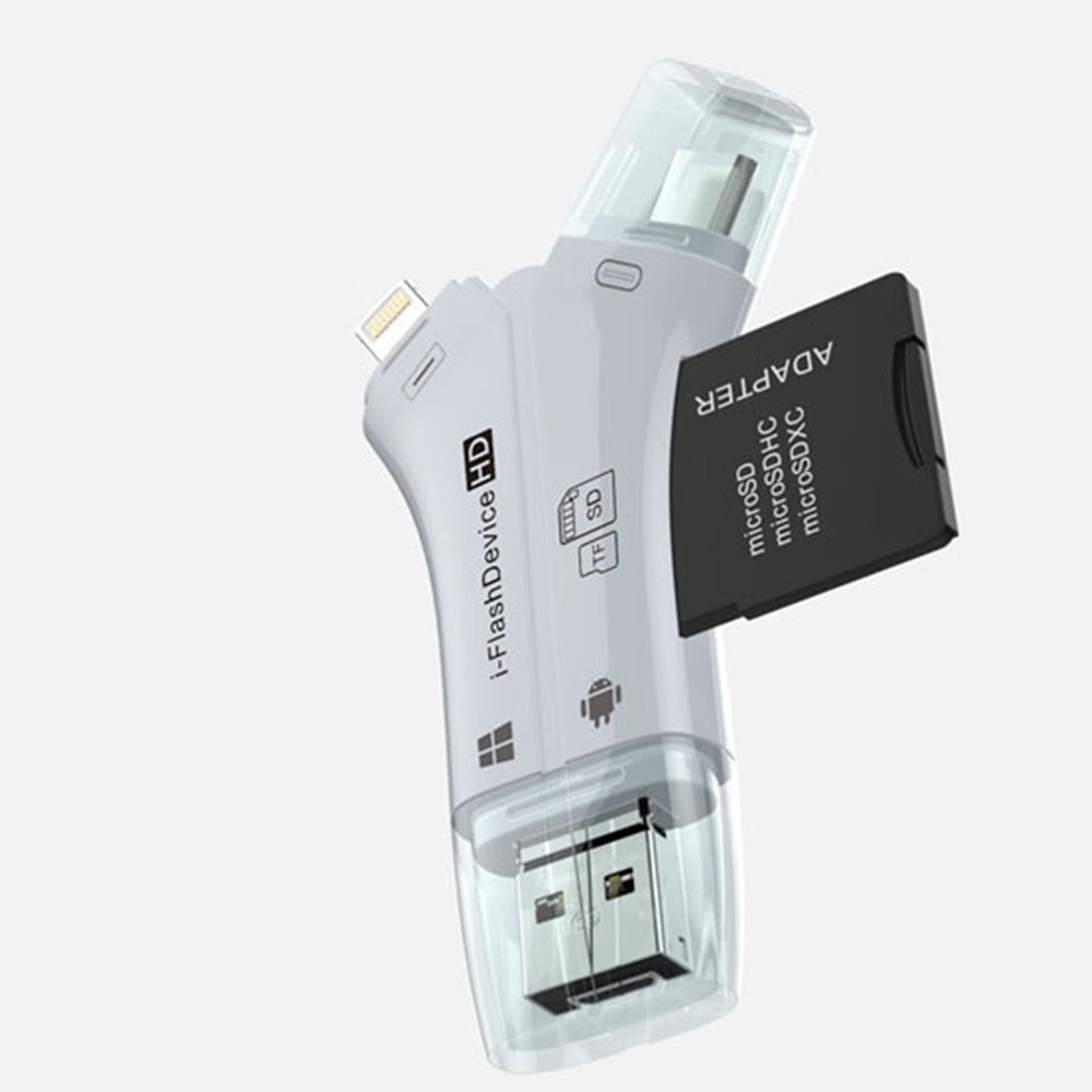 Đầu Đọc Thẻ Nhớ Micro Sd Đa Năng Lesonss 4 Trong 1 | BigBuy360 - bigbuy360.vn