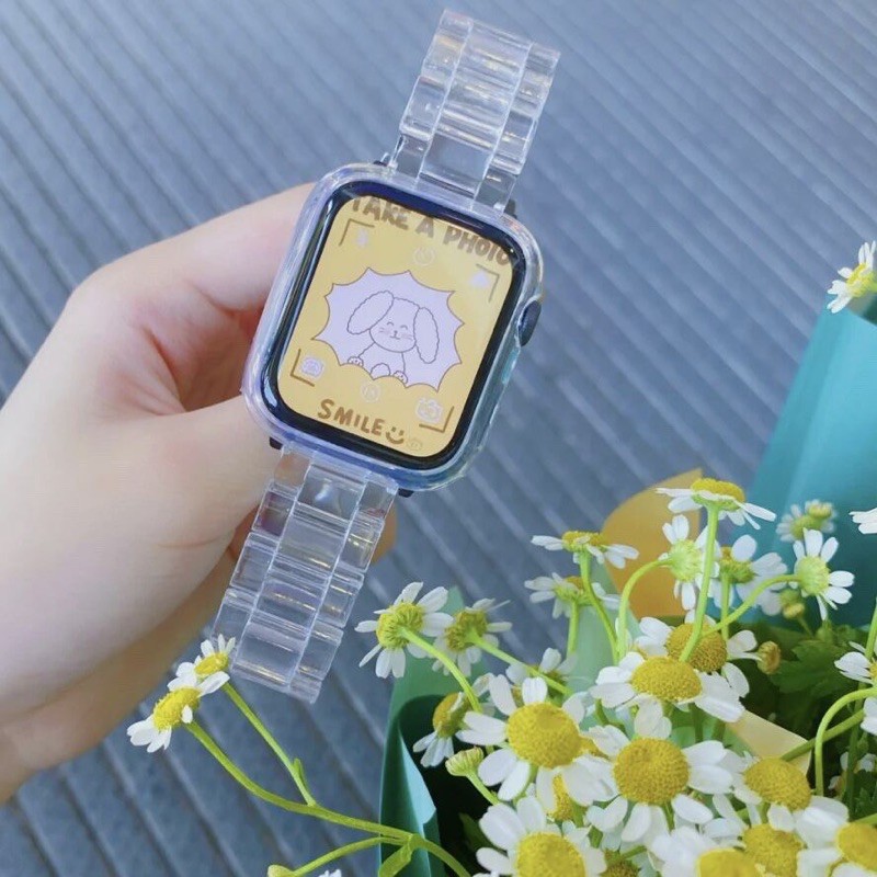 Dây đồng hồ trong suốt apple watch s1/2/3/4/44