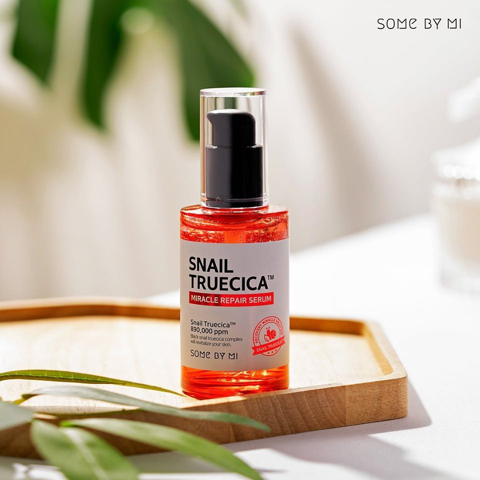 [50ml] Tinh chất ốc sên đen ngừa sẹo lõm sẹo mụn Some By Mi Snail Truecica Miracle Serum | BigBuy360 - bigbuy360.vn