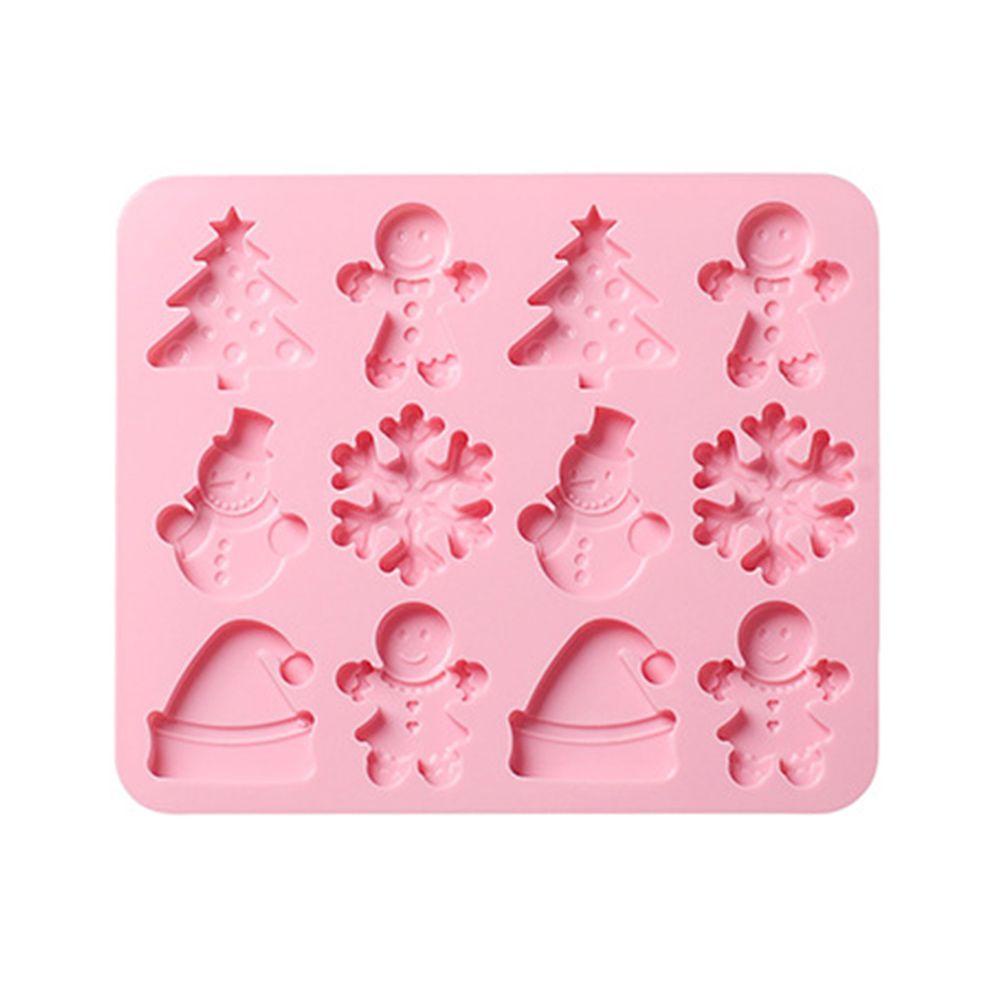 Khuôn Silicone Tạo Hình Làm Xà Phòng Chủ Đề Giáng Sinh 24 Ngăn 12 Ô