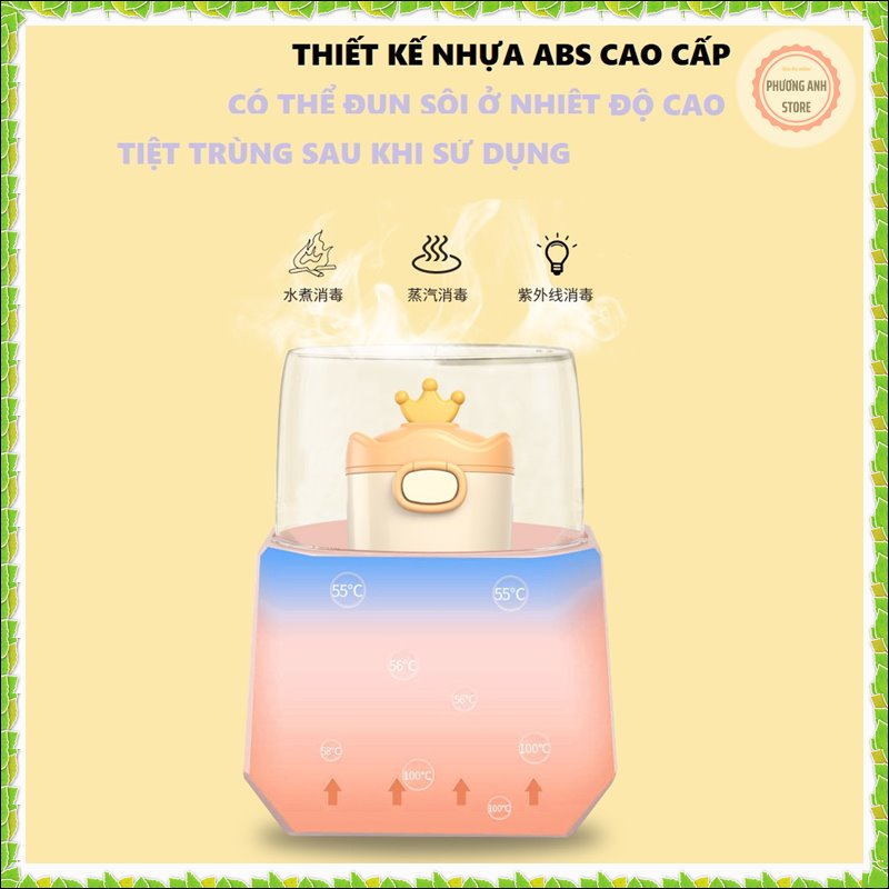 Hộp đựng sữa bột cho bé hãng Baby Crown Free Ship  Cao cấp, chống ẩm, kháng khuẩn ( Có thể tiệt trùng được)