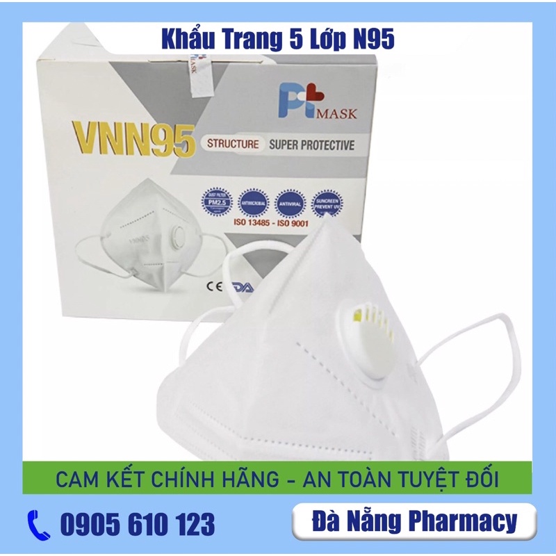 [Hộp 10 Cái] Khẩu Trang N95 Có Van Thở Hàng Chính Công Ty Phương Tuyến