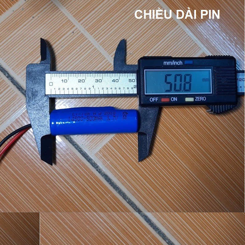 Pin 3.7v 14500 dung lượng 500 / 800 /2000 mah cho xe mô hình điều khiển