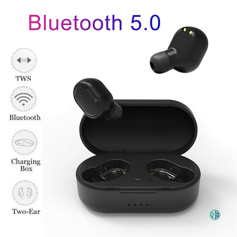 Ready Stock Wireless Sports Earphones TWS Bluetooth 5.0 Mini Earphones Headphones Earbuds with Charging Box @vn