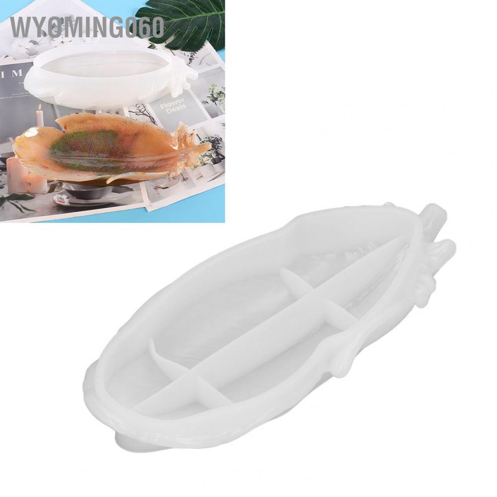 Wyoming060 DIY Dish Plate Mold Jewelry Storage Silicone Fruit Tray for Household Kitchen