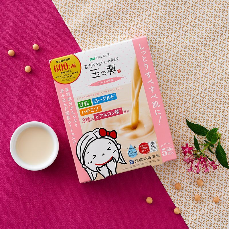 Mặt nạ Tofu Moritaya Soy Milk Yogurt Mask Sheet hộp 5 miếng