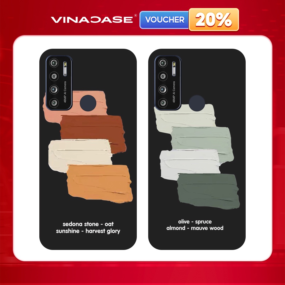 Ốp lưng Vina Case Vsmart Joy 3/Joy 4/Bee 3/...Silicone TPU dẻo đen viền bảo vệ camera hình Vệt màu