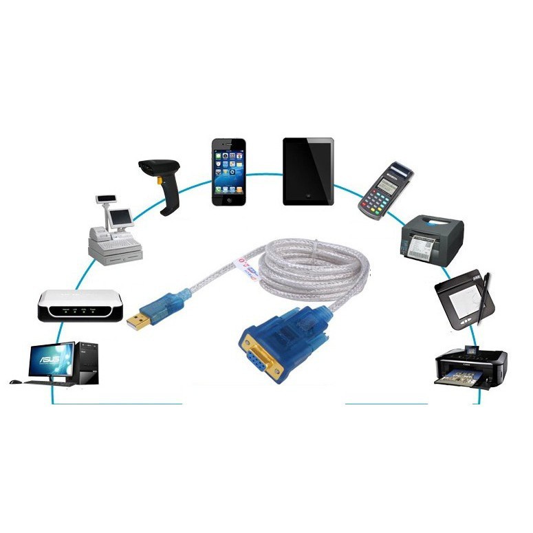 Cáp USB to Com  cổng Âm dài 1.5m DTECH