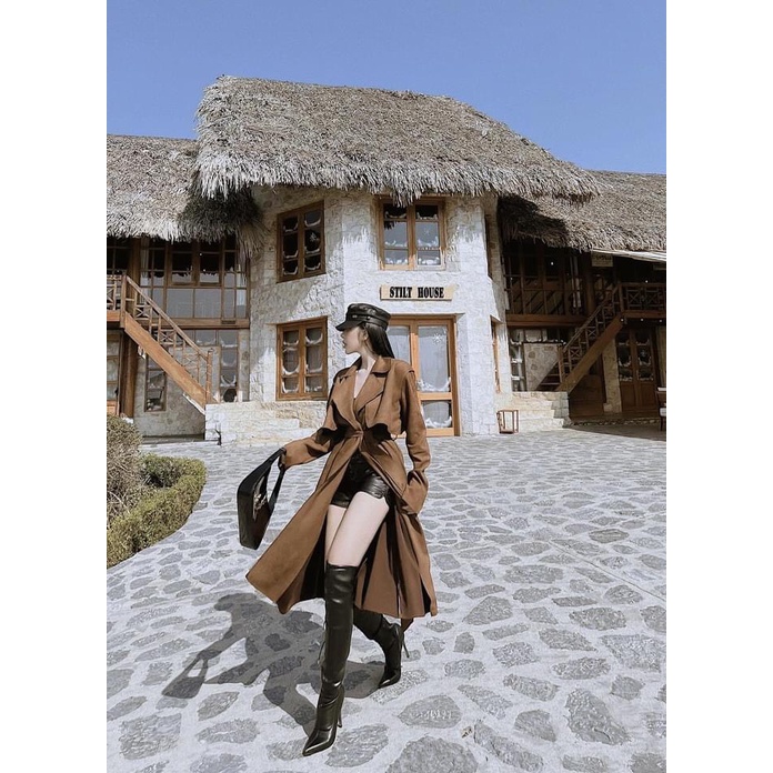 Boot Đùi Da Lì Mềm Qua Gối Cao Cấp Lót Nỉ Gót Nhọn Đính Đá 9cm Hai Màu Đen Và Trắng Kem Mã P56 Shop Phương Nhi